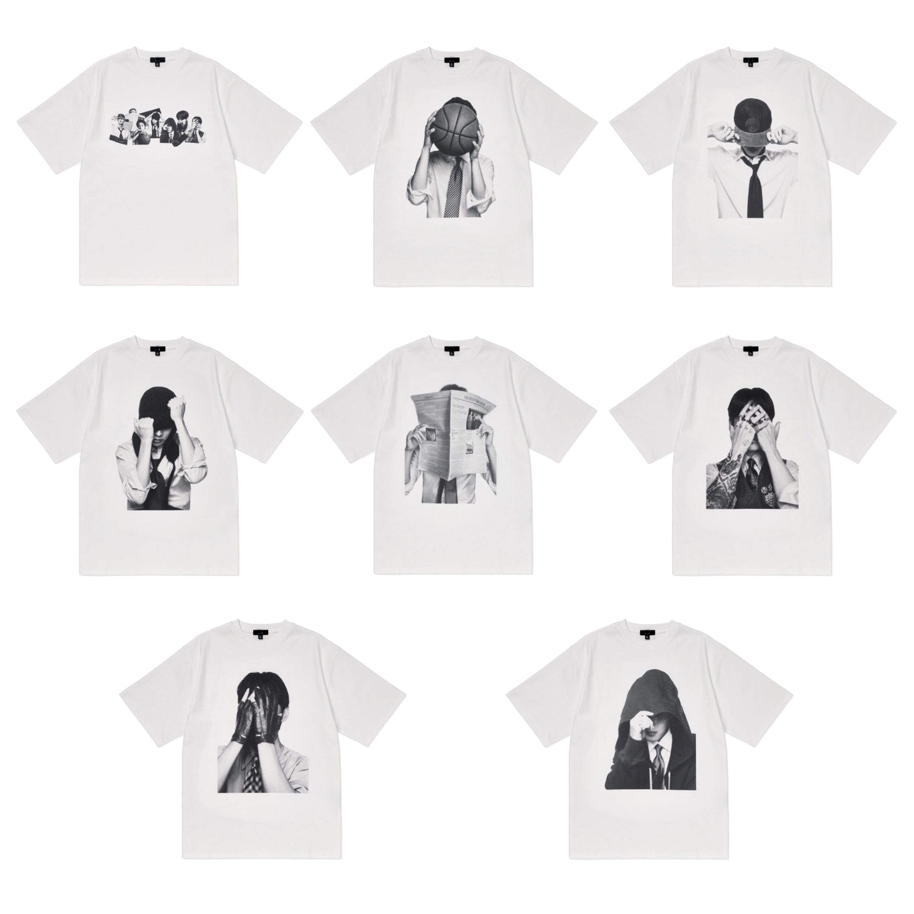 Vintage Bangtan Shirt, Retro Black & White Aesthetic Shirts