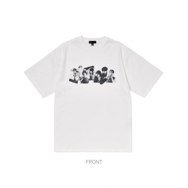 Vintage Bangtan Shirt, Retro Black & White Aesthetic Shirts