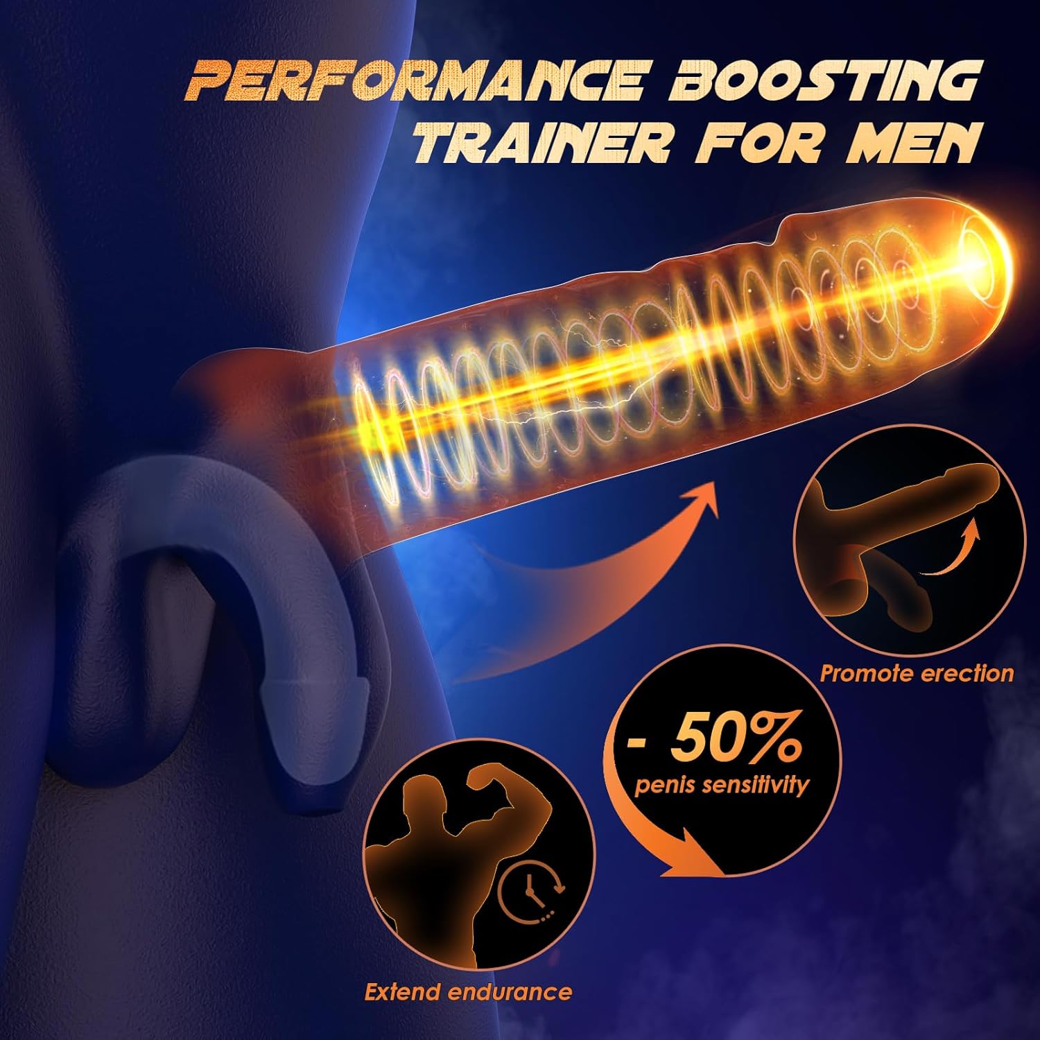 KRAKEN Suptruck™ X10 Unisex 360° Vibrator 32 Massage Beads & 10 Modes