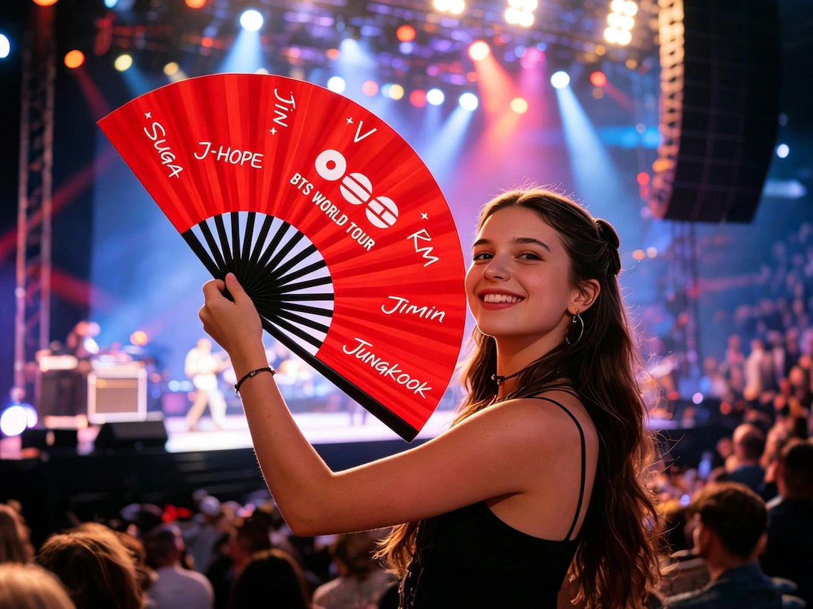BTS World Tour Folding Hand Fan, Arirang Accessories, 2026 world Tour Gift for Fan