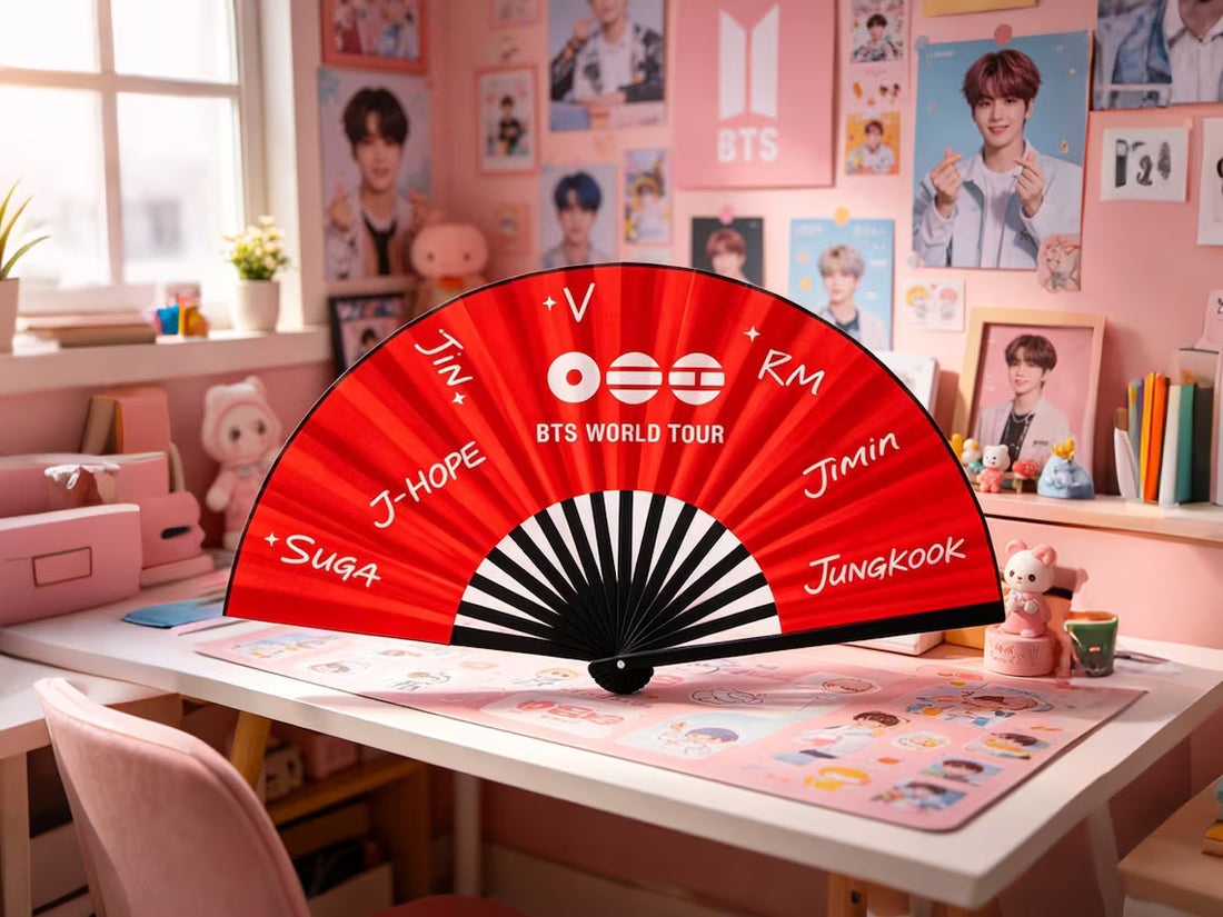 BTS World Tour Folding Hand Fan, Arirang Accessories, 2026 world Tour Gift for Fan