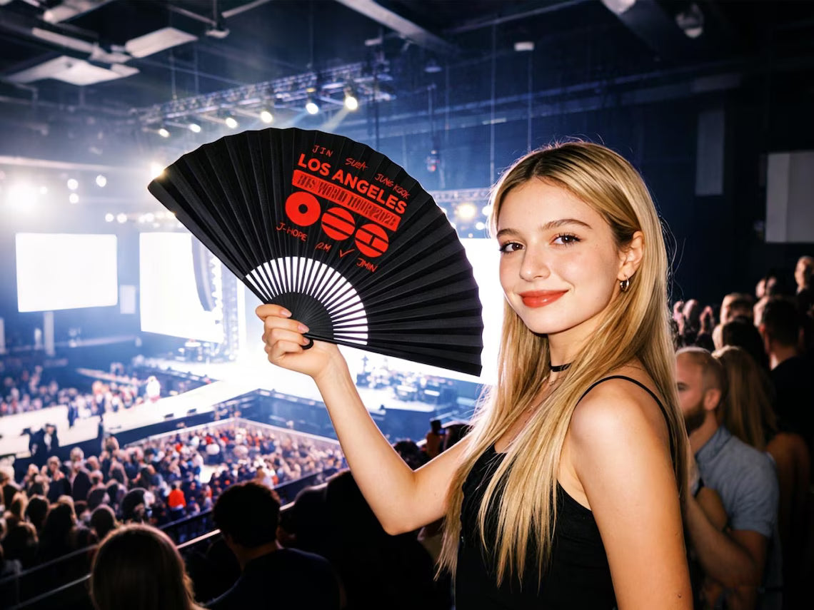 BTS World Tour Folding Hand Fan, Arirang Accessories, 2026 world Tour Gift for Fan