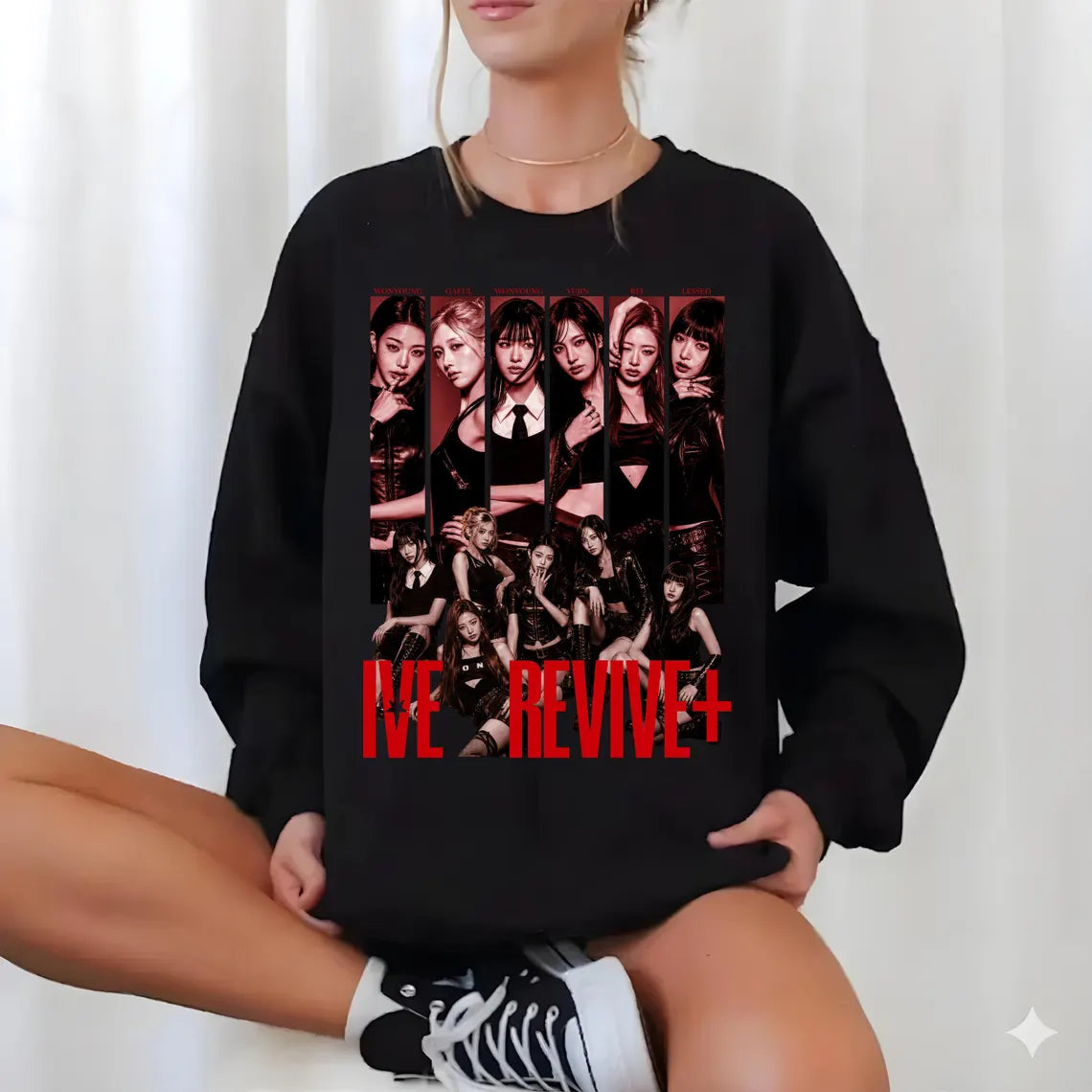 Ive REVIVE Plus Graphics T-shirt, Ive Bang Bang Shirt, Concert DIVE into IVE Shirt