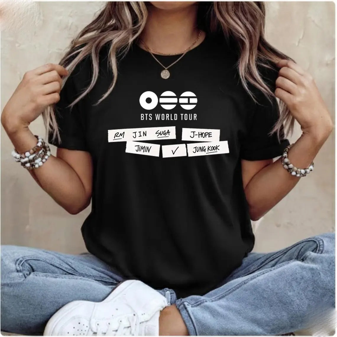 BTS World Tour Arirang Concert T-Shirt, Bangtan 2026 Front & Back Design Tee Gift
