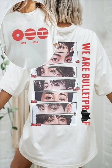 Bangtan K-Pop World Tour 2026 BTS Graphic Tee, BTS 2026 World Tour Shirt
