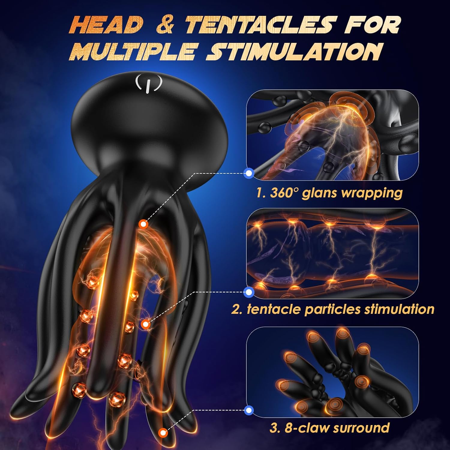 KRAKEN Suptruck™ X10 Unisex 360° Vibrator 32 Massage Beads & 10 Modes